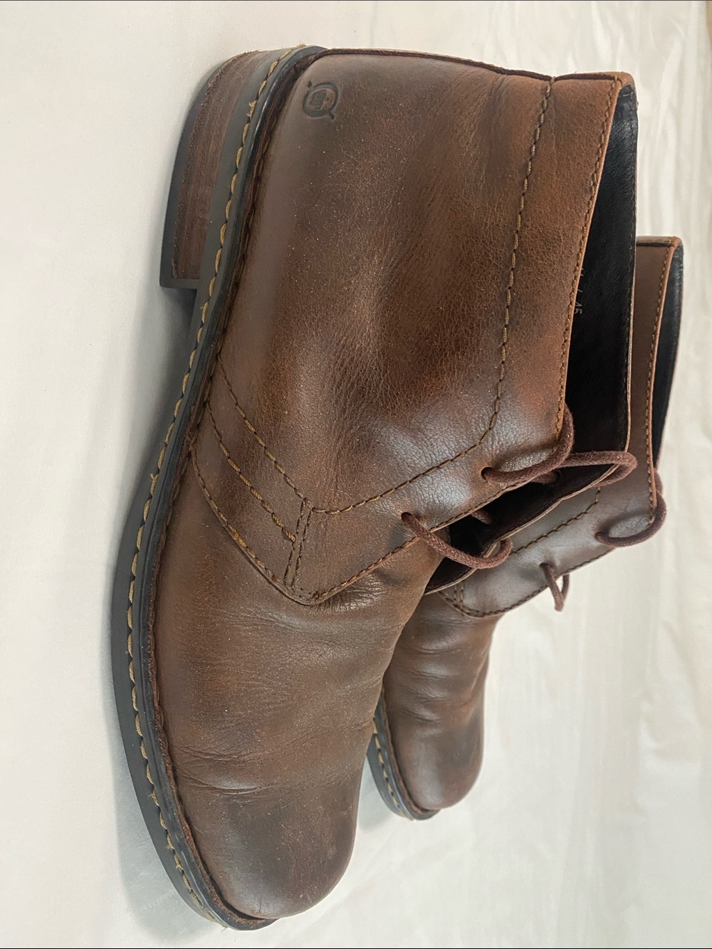 Born Brown Leather Chukka Boots Size 11US 45EU - Picture 10 of 15